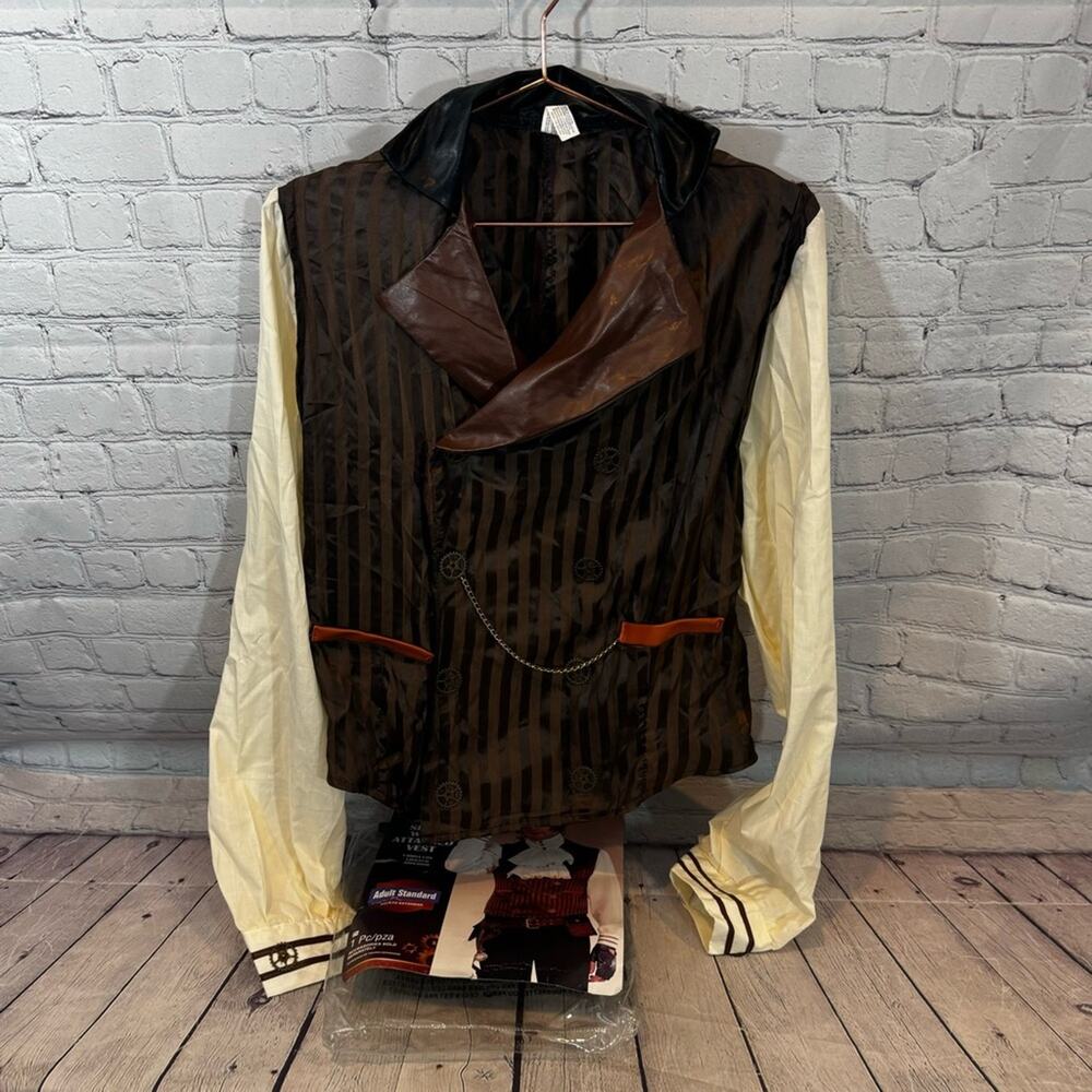Amscan Men’s Steampunk Shirt Halloween Costume Shirt